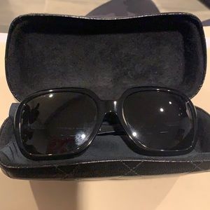 Chanel black sunglasses